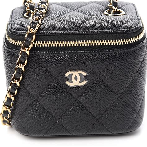 chanel vanity caviar bag|Vanity Cases & Makeup Bags .